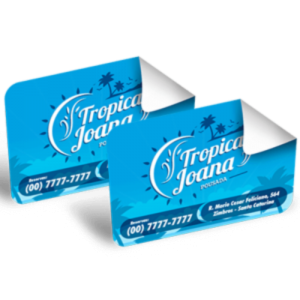 Adesivo Vinil (Branco)   4x0 Vinil brilho / Brilho total  Corte reto sem aplicação 