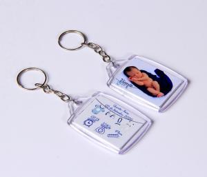 Chaveiro acrílico 3x4 Personalizado Acrílico Cristal 2mm 3X4cm 4x4 (Frente e verso colorida)   