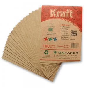 Impressão A4 Kraft   21x29,7cm Kraft 180g   